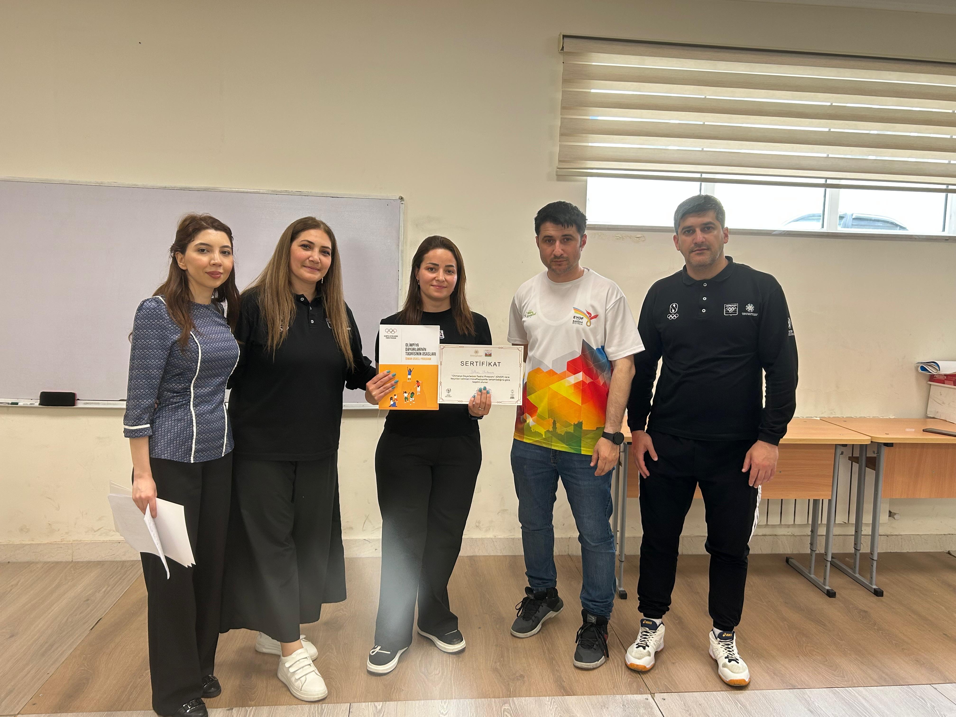 OVEP layihəsi çərçivəsində fiziki tərbiyə müəllimləri üçün Olimpiya dəyərlərinin tədrisinə start verildi